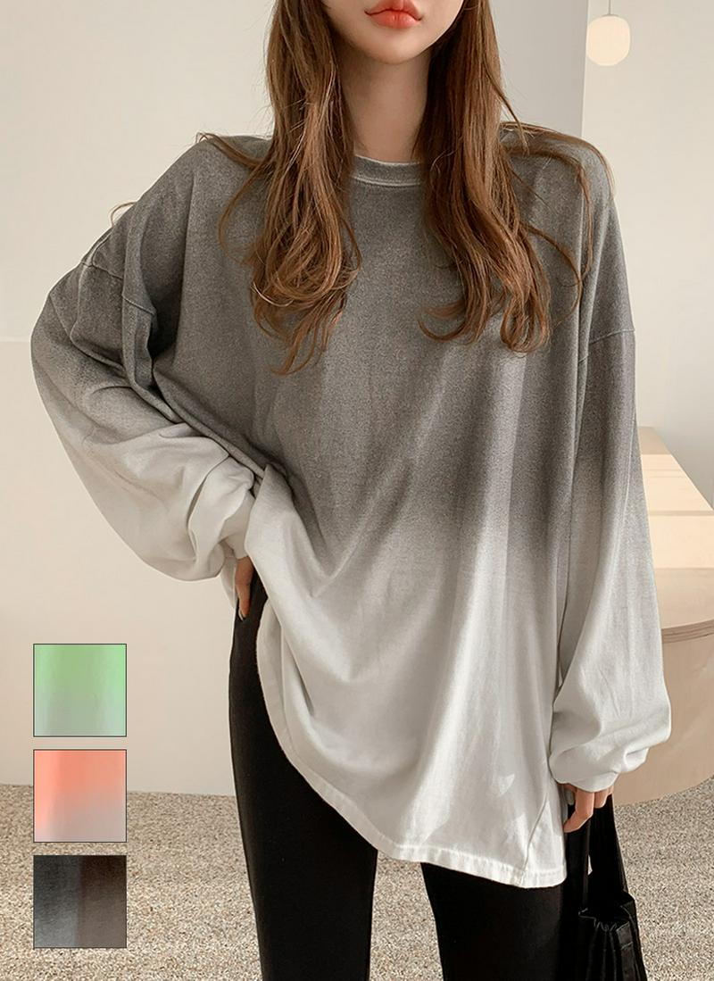 グラデーションルーズTシャツ