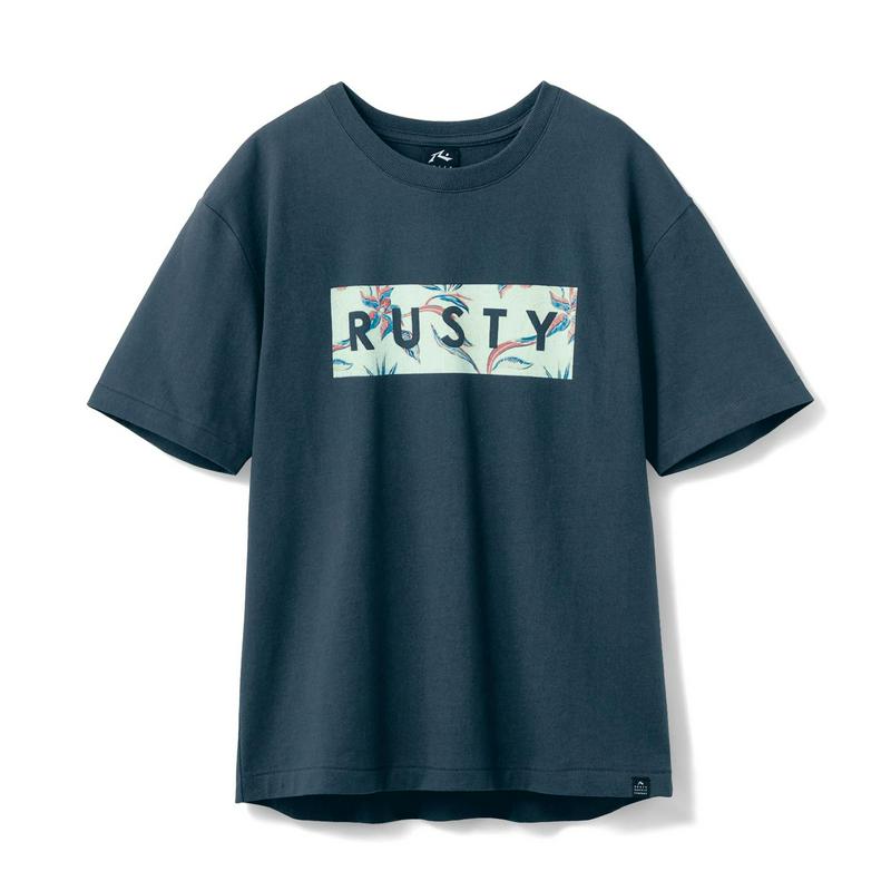 コーデのアクセントに！ロゴ入り半袖Ｔシャツ【ＵＶ・吸汗・速乾】（ラスティ/RUSTY）
