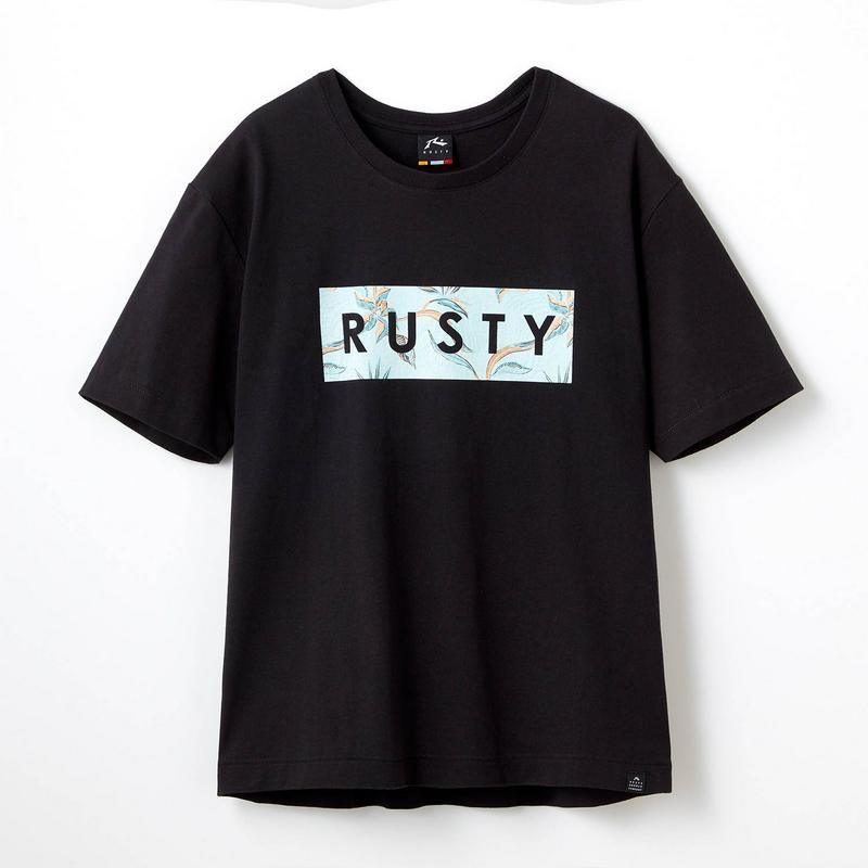 コーデのアクセントに！ロゴ入り半袖Ｔシャツ【ＵＶ・吸汗・速乾】（ラスティ/RUSTY）