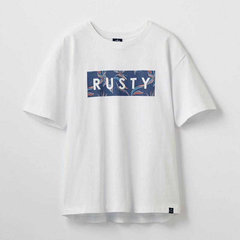 コーデのアクセントに！ロゴ入り半袖Ｔシャツ【ＵＶ・吸汗・速乾】（ラスティ/RUSTY）