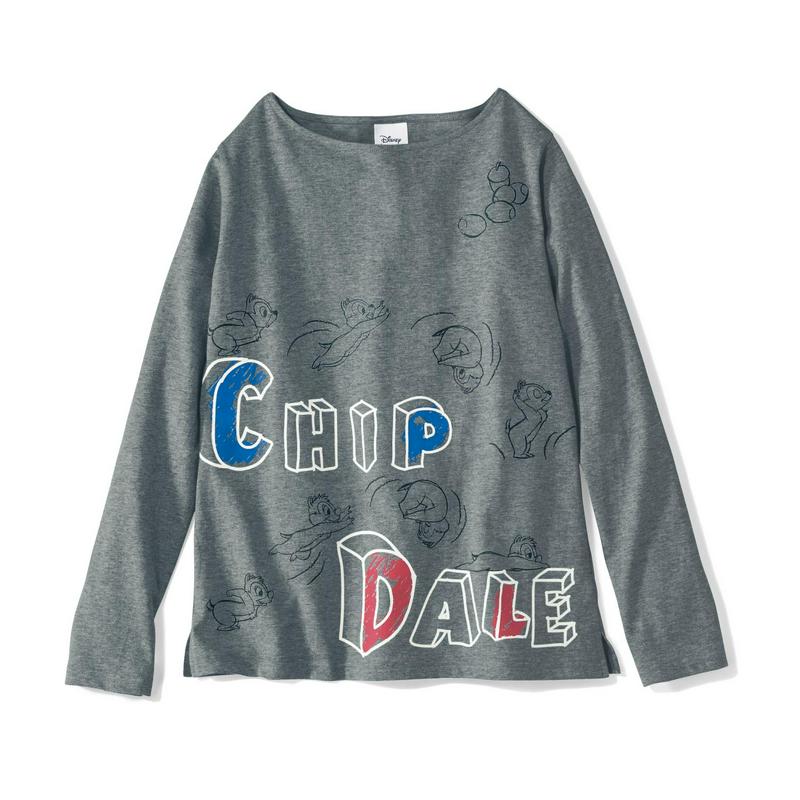 【おうちディズニー化計画】プリント長袖Ｔシャツ（選べるキャラクター）（ディズニー）