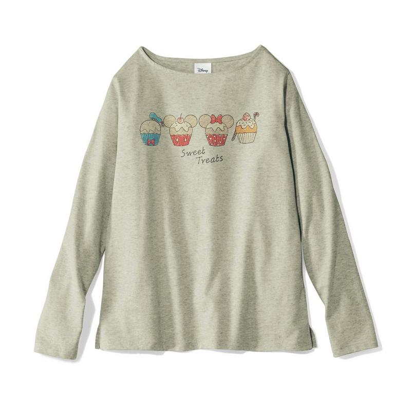 【おうちディズニー化計画】プリント長袖Ｔシャツ（選べるキャラクター）（ディズニー）