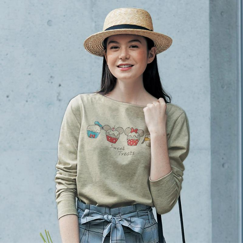 【おうちディズニー化計画】プリント長袖Ｔシャツ（選べるキャラクター）（ディズニー）
