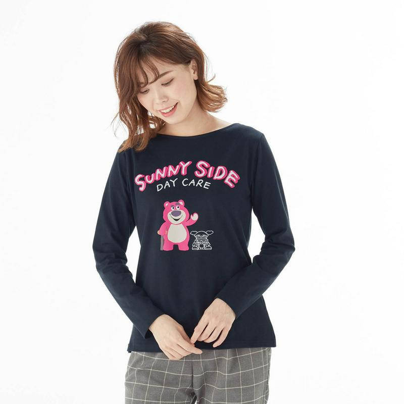 【おうちディズニー化計画】プリント長袖Ｔシャツ（選べるキャラクター）（ディズニー）