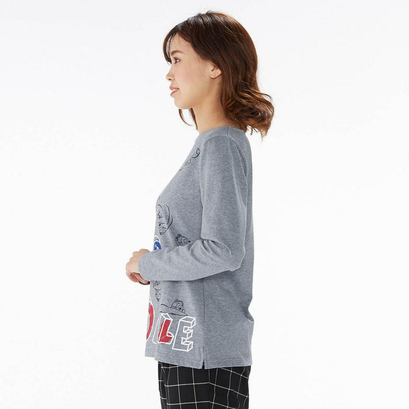 【おうちディズニー化計画】プリント長袖Ｔシャツ（選べるキャラクター）（ディズニー）