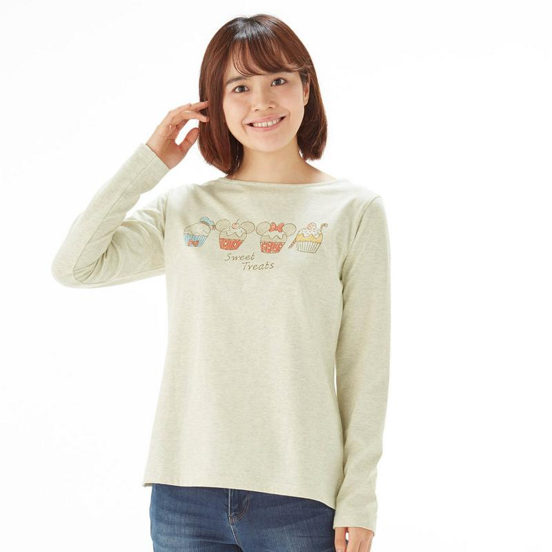 【おうちディズニー化計画】プリント長袖Ｔシャツ（選べるキャラクター）（ディズニー）