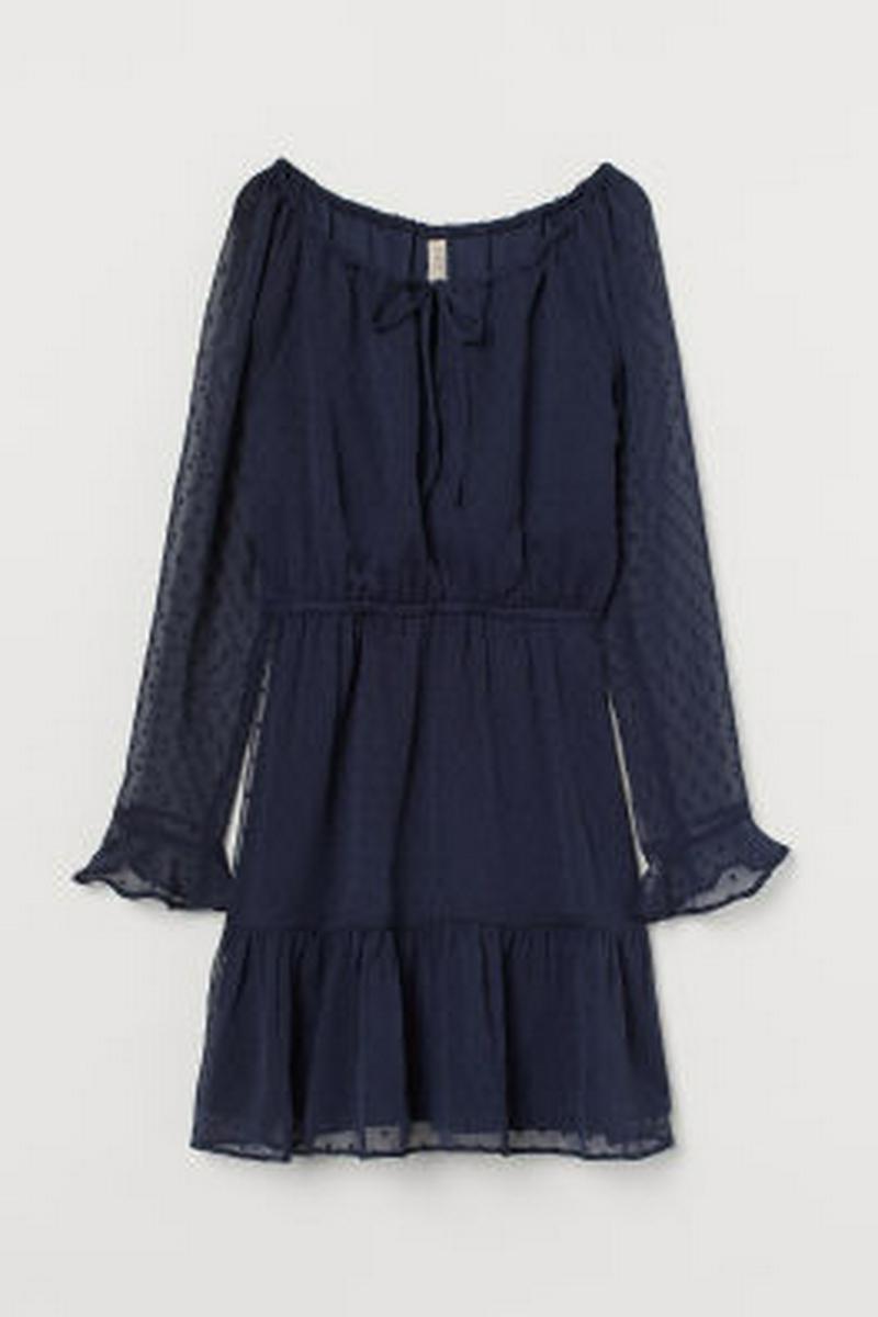 シフォンショートワンピース