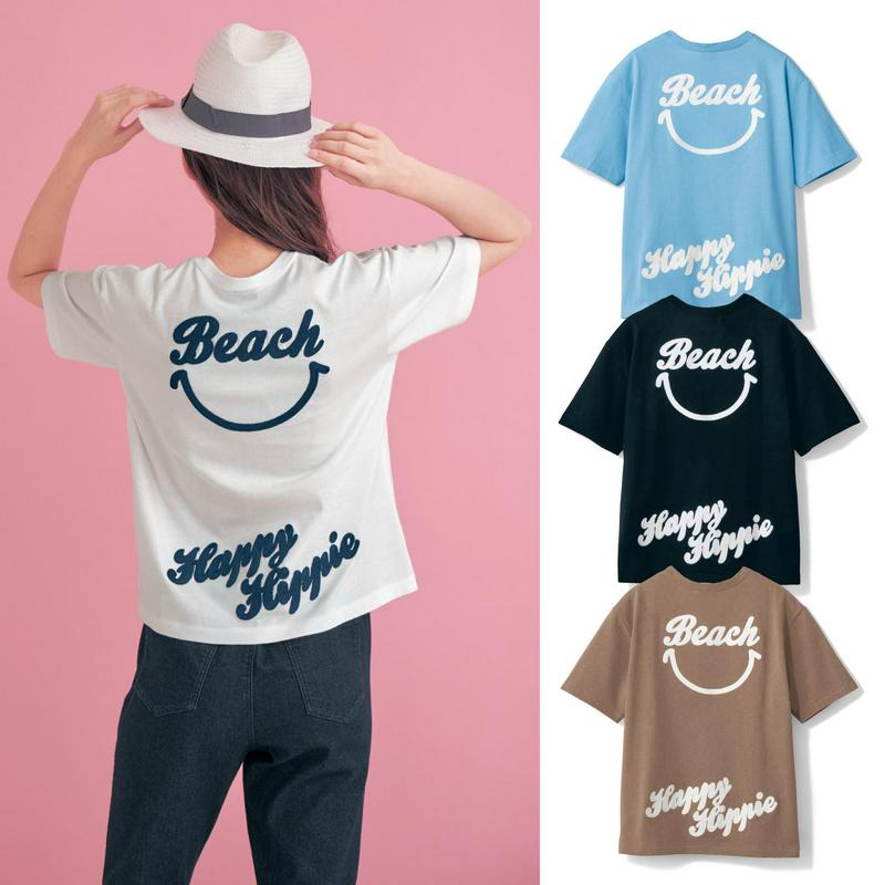 カラバリ豊富◎バックスマイルロゴ半袖Ｔシャツ【ＵＶケア】（ラスティ/RUSTY）