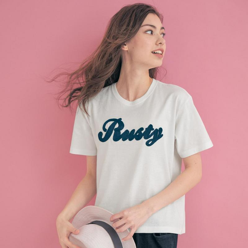 カラバリ豊富◎バックスマイルロゴ半袖Ｔシャツ【ＵＶケア】（ラスティ/RUSTY）