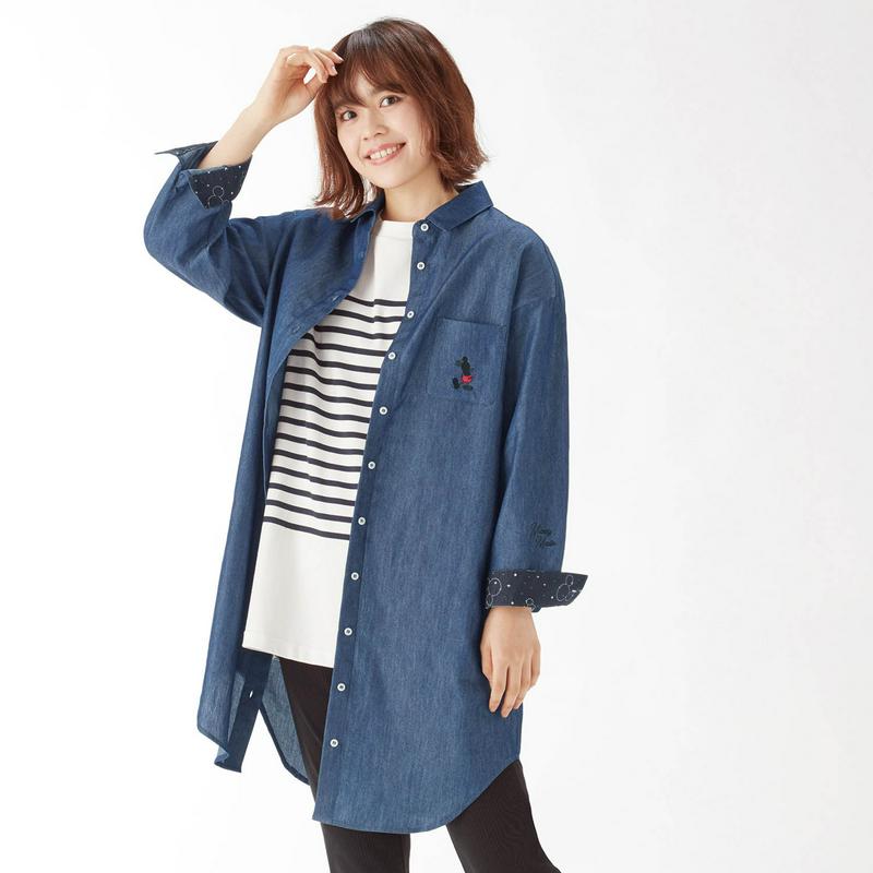 チュニックデニムシャツ「ミッキーマウス」（ディズニー）