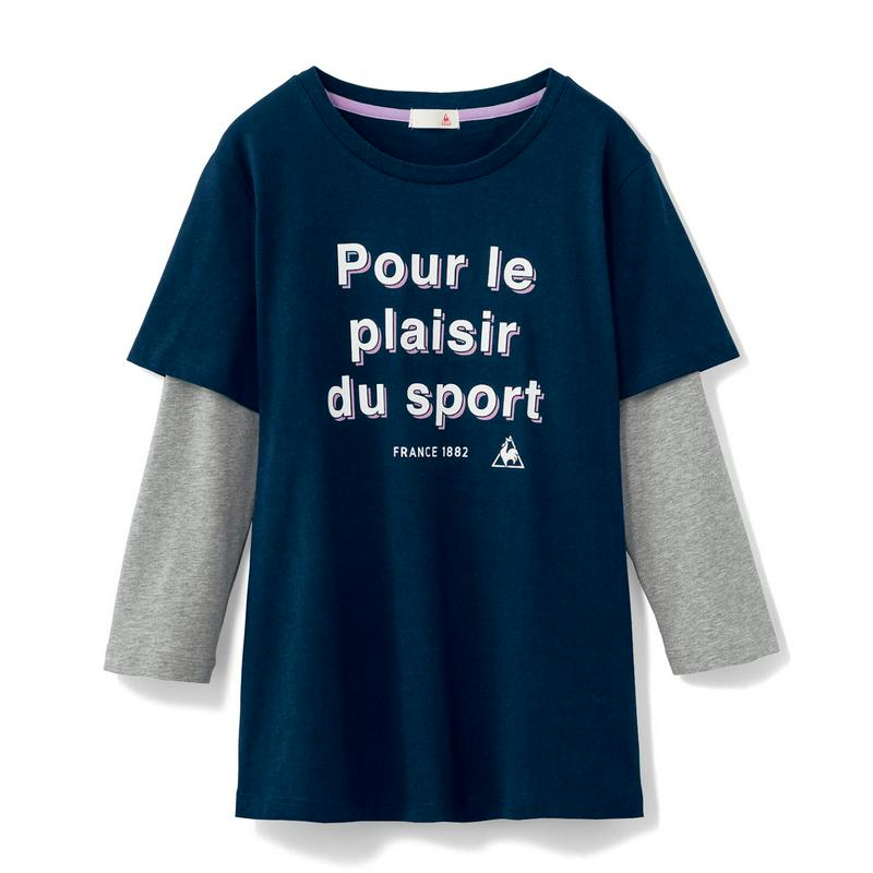 １枚でオシャレに決まる◎７分袖レイヤードＴシャツ（ルコックスポルティフ/le coq sportif）