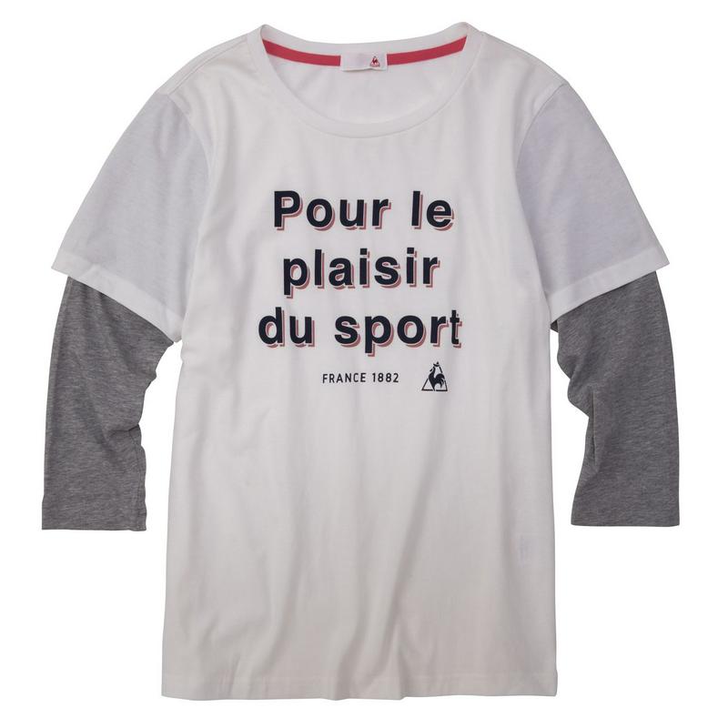 １枚でオシャレに決まる◎７分袖レイヤードＴシャツ（ルコックスポルティフ/le coq sportif）