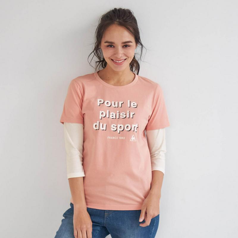 １枚でオシャレに決まる◎７分袖レイヤードＴシャツ（ルコックスポルティフ/le coq sportif）