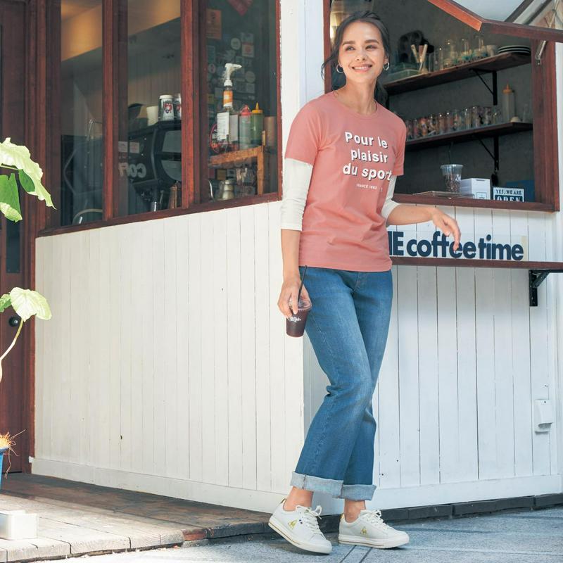 １枚でオシャレに決まる◎７分袖レイヤードＴシャツ（ルコックスポルティフ/le coq sportif）