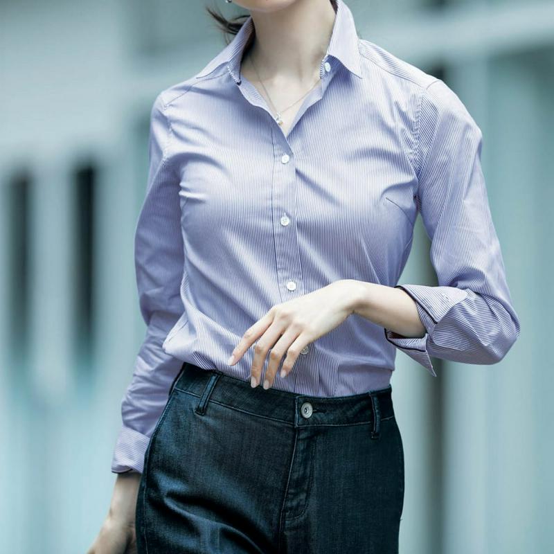 こだわりぬいたベーシックストレッチシャツ［日本製］（StyleNote／スタイルノート）