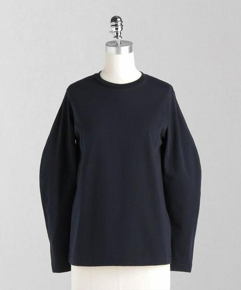 ＜LOEFF＞オーガニックコットン クレセントスリーブカットソー