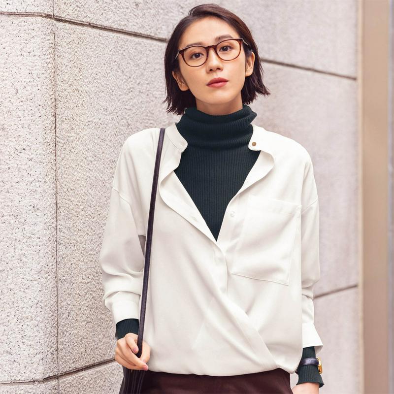 【ＳＴＹＬＥ　ＳＮＡＰセレクト】柔らかな落ち感の２ＷＡＹとろみブラウス