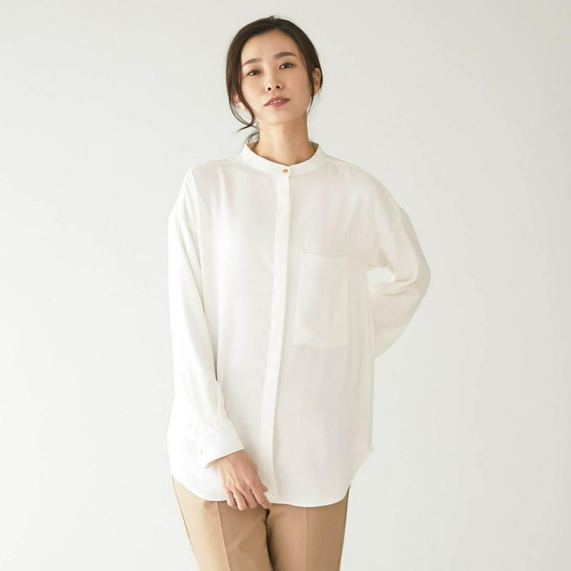 【ＳＴＹＬＥ　ＳＮＡＰセレクト】柔らかな落ち感の２ＷＡＹとろみブラウス