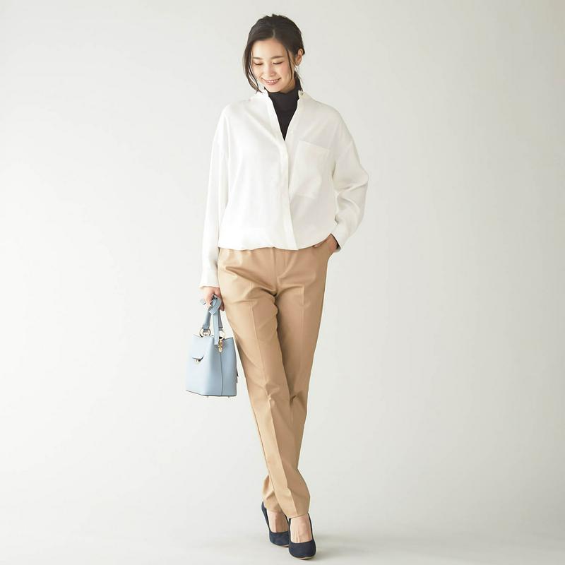 【ＳＴＹＬＥ　ＳＮＡＰセレクト】柔らかな落ち感の２ＷＡＹとろみブラウス