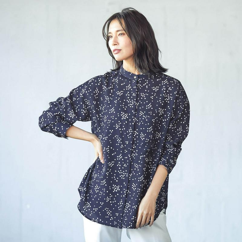 【ＳＴＹＬＥ　ＳＮＡＰセレクト】柔らかな落ち感の２ＷＡＹとろみブラウス