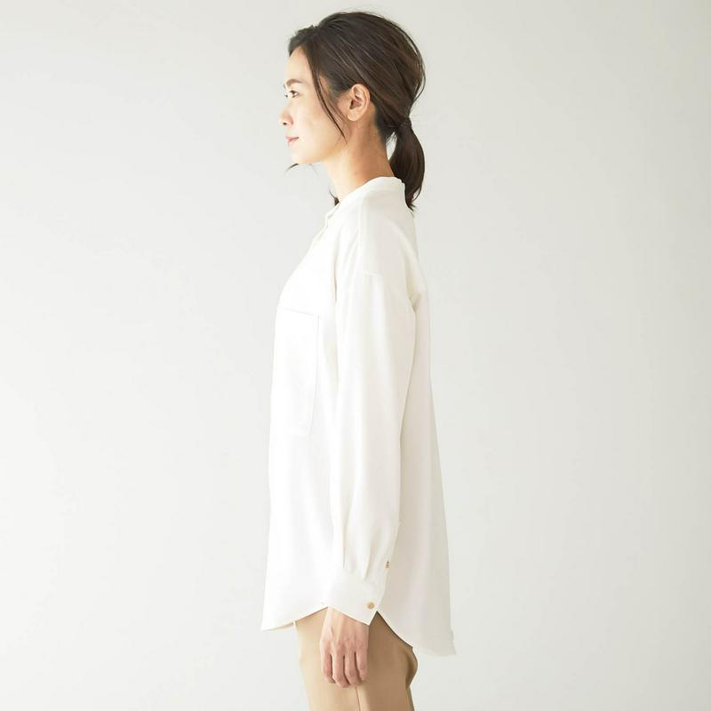 【ＳＴＹＬＥ　ＳＮＡＰセレクト】柔らかな落ち感の２ＷＡＹとろみブラウス