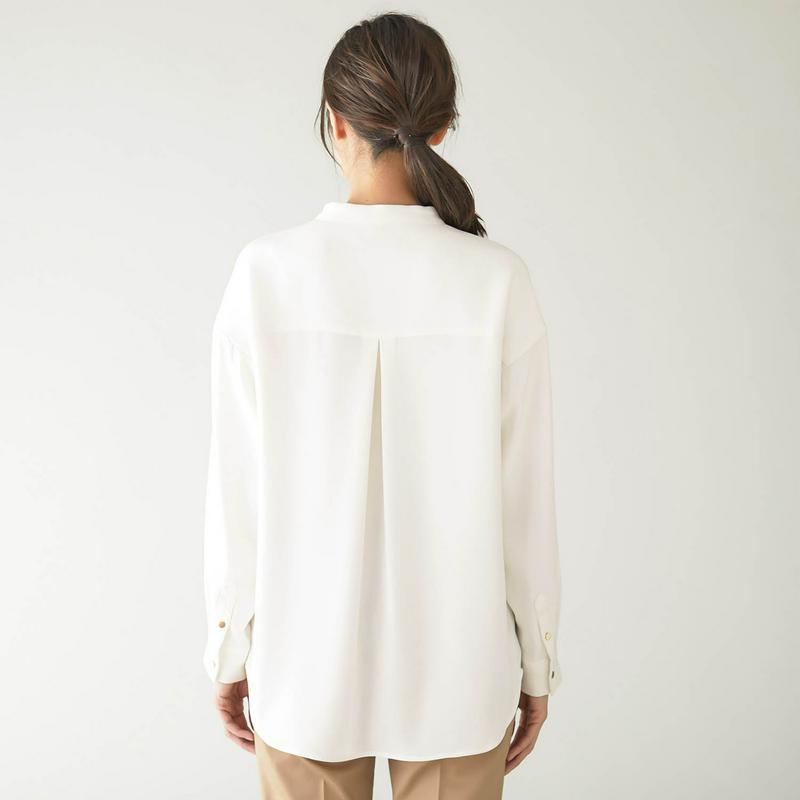 【ＳＴＹＬＥ　ＳＮＡＰセレクト】柔らかな落ち感の２ＷＡＹとろみブラウス