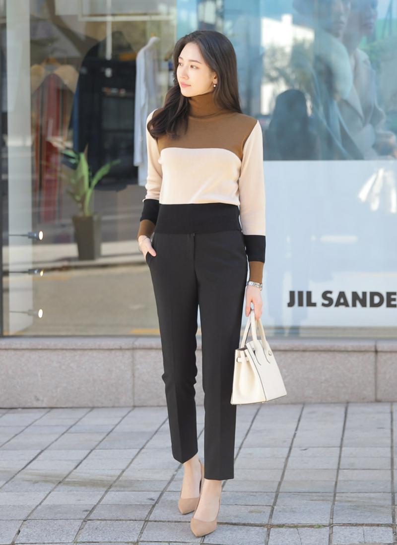 6COLORSストレートスラックス
