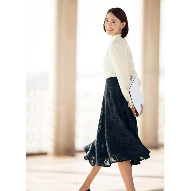【ＳＴＹＬＥ　ＳＮＡＰセレクト】スタンドネックギャザーブラウス［日本製］（スタイルノート／StyleNote）