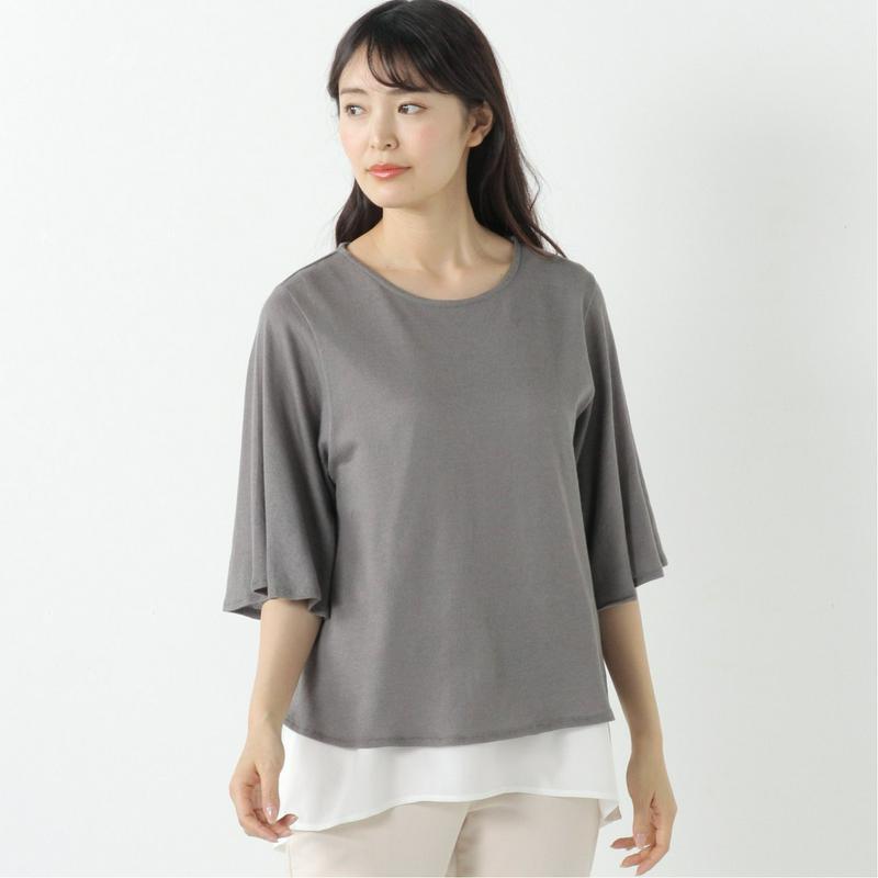 １枚でコーデ完成◎ベルスリーブアンサンブルＴシャツ