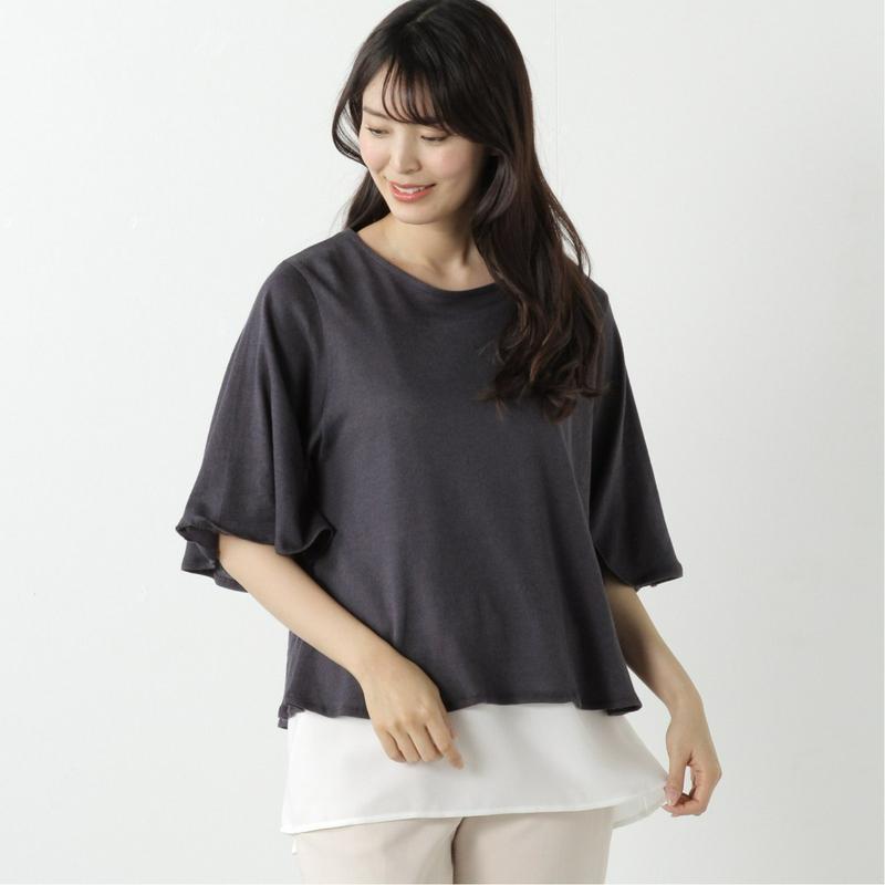 １枚でコーデ完成◎ベルスリーブアンサンブルＴシャツ