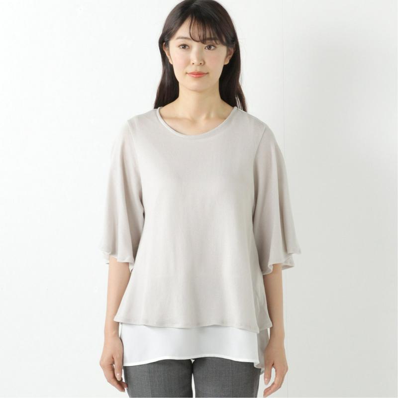 １枚でコーデ完成◎ベルスリーブアンサンブルＴシャツ