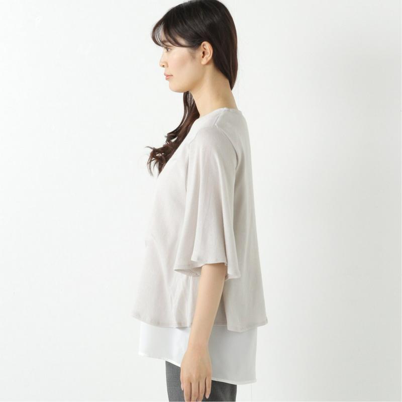 １枚でコーデ完成◎ベルスリーブアンサンブルＴシャツ