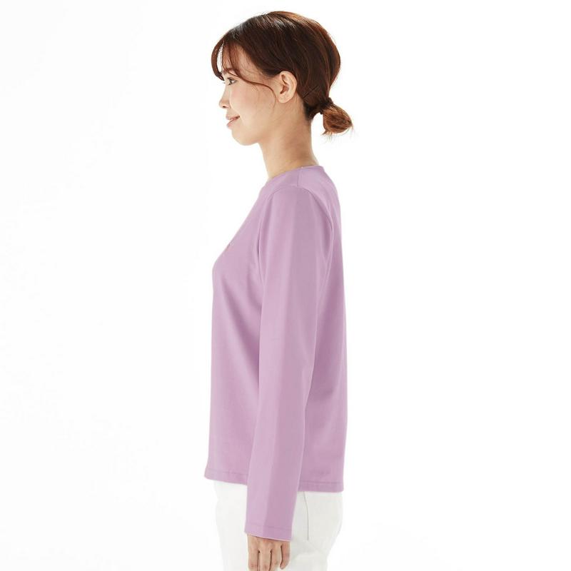 【おうちディズニー】ボートネック長袖Ｔシャツ「ミッキーモチーフ」