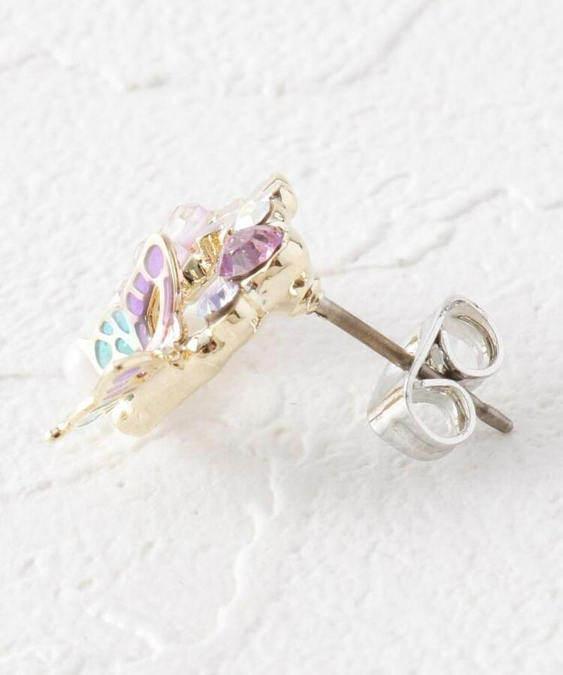 蝶花ぐるりピアス