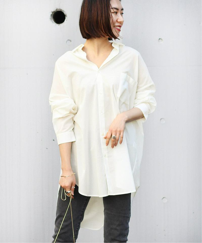 ワイドシルエットシアーシャツ◆（JOURNAL STANDARD relume）