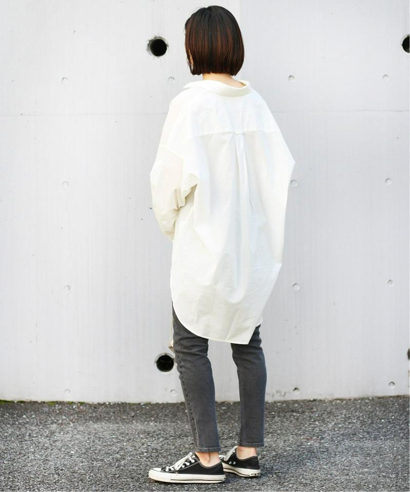 ワイドシルエットシアーシャツ◆（JOURNAL STANDARD relume）