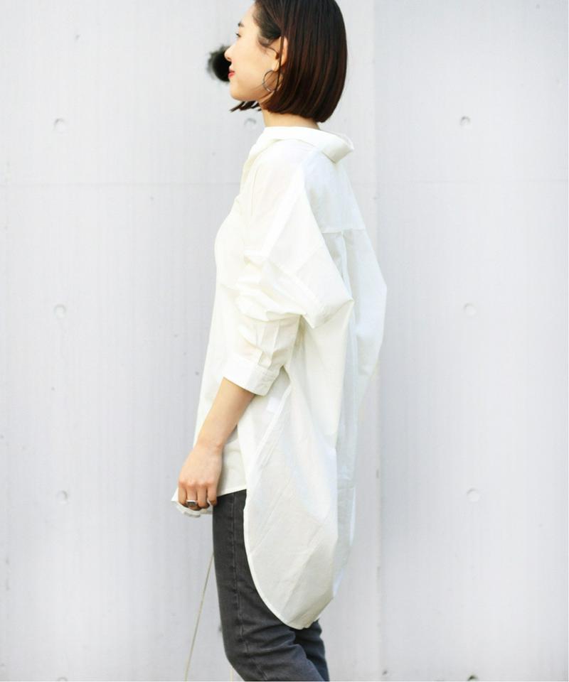 ワイドシルエットシアーシャツ◆（JOURNAL STANDARD relume）