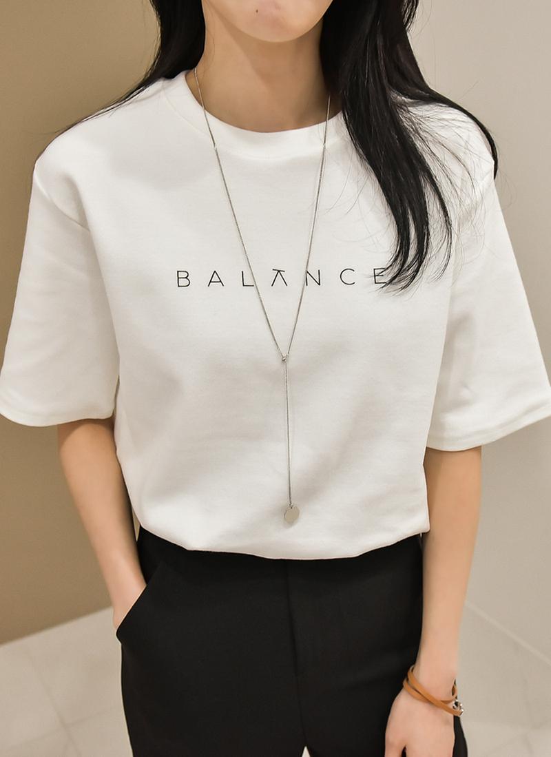 Balanceピーチ起毛Tシャツ