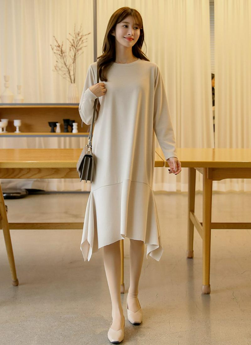 スリットアシメヘムワンピース
