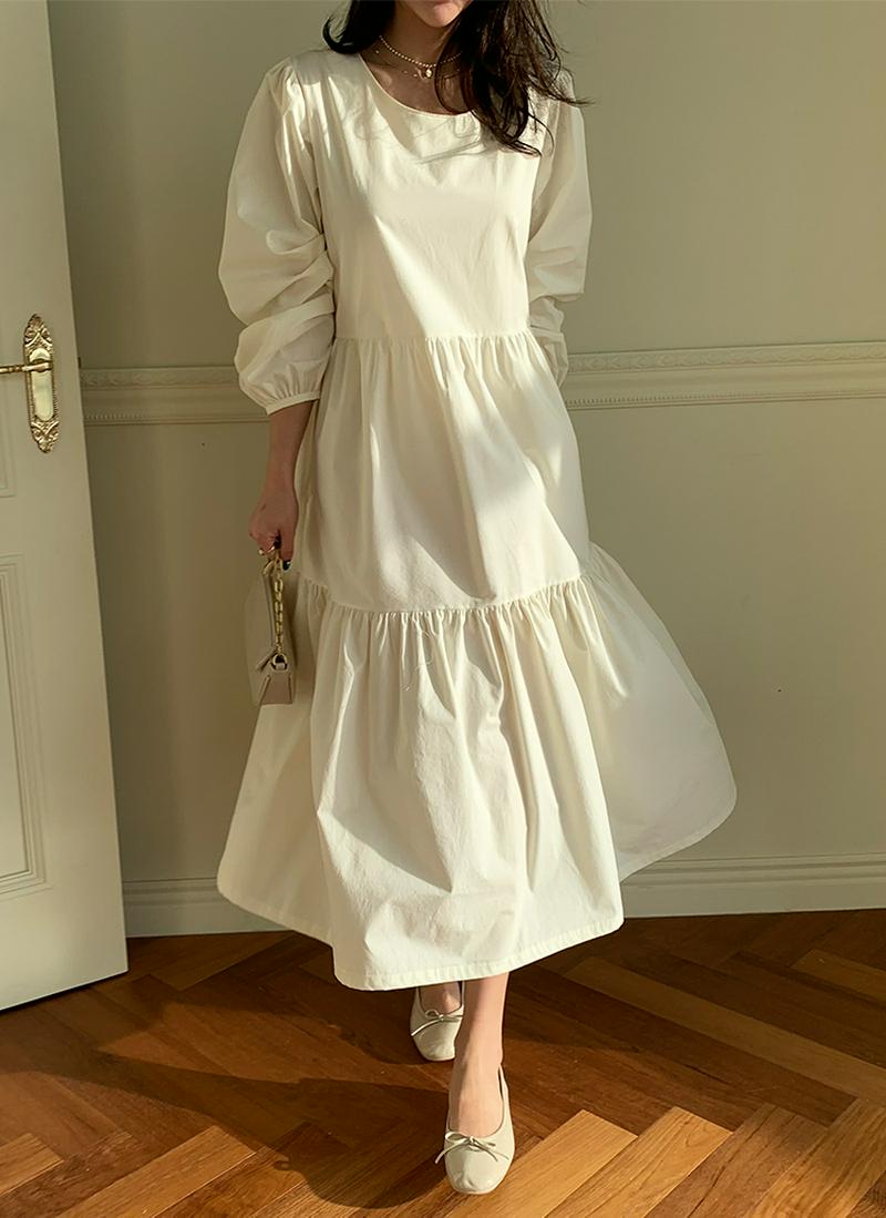 バルーンティアードワンピース