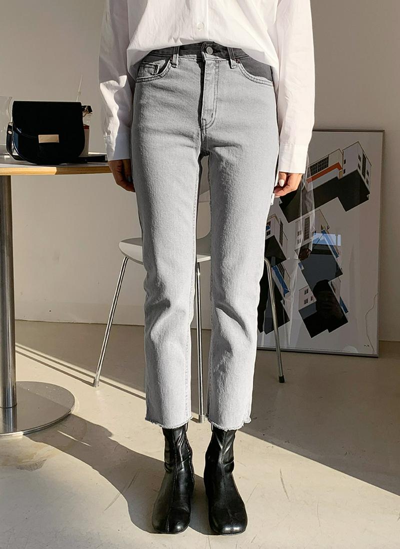 グレーデニムパンツ・全1色