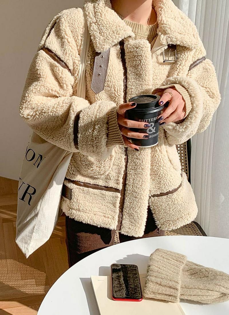 ベルティッドボアジャケット