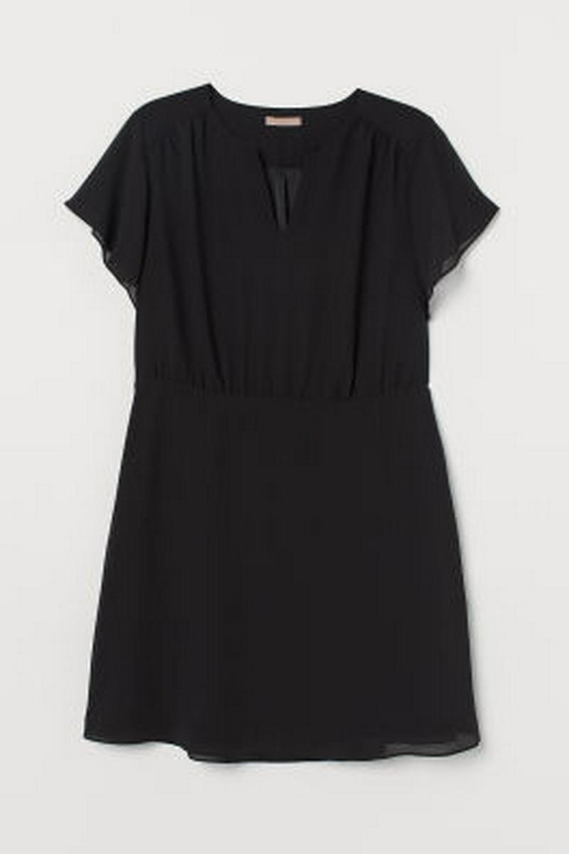 H&M+ シフォンワンピース