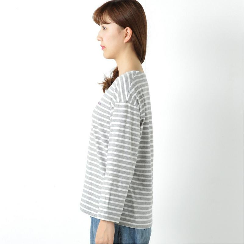 コンバース袖配色クルーネックＴシャツ（ボーダー・無地）