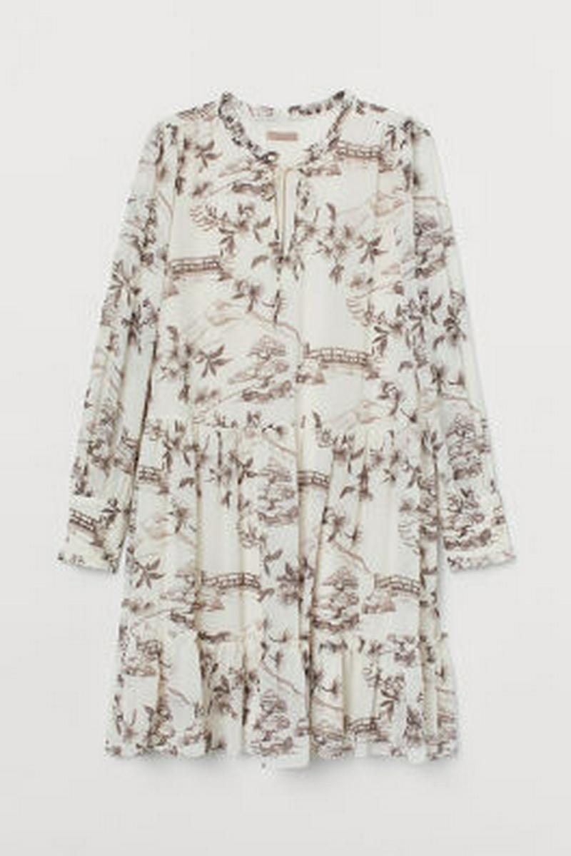 H&M+ シフォンワイドワンピース