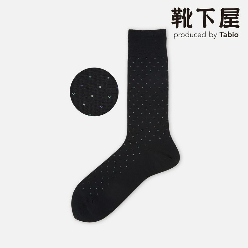 【あす楽】【Tabio MEN】 メンズ　Vt.ハートドットレギュラーソックス / 靴下屋 靴下 タビオ くつ下 メンズ バレン