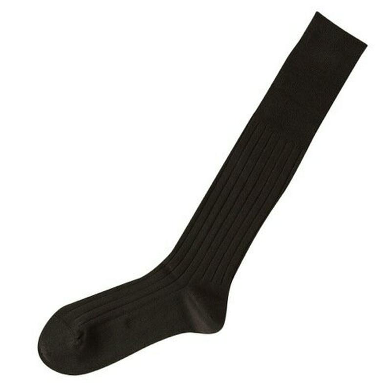 【あす楽】【Tabio MEN】 メンズ9×2つやリブビジネスロングホーズ(ハイソックス) ダークブラウン / 靴下 タビオ Tabio くつ下 メンズ 日本製 父の日 ¬¬
