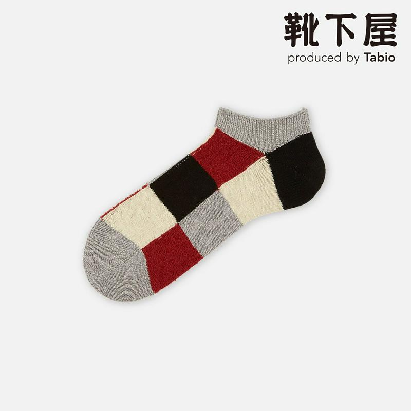 【全品送料無料★～9/11 23:59迄】【あす楽】【Tabio MEN】 メンズ 綿 麻 異素材 ブロック スニーカー用 ソックス / 靴下屋 靴下 タビオメン タビオ くつ下 くるぶし 春 夏 スニーカー 日本製