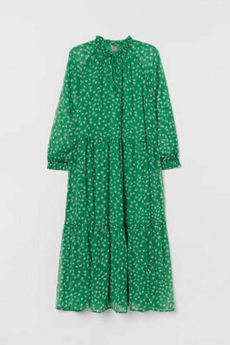 H&M+ シフォンワンピース