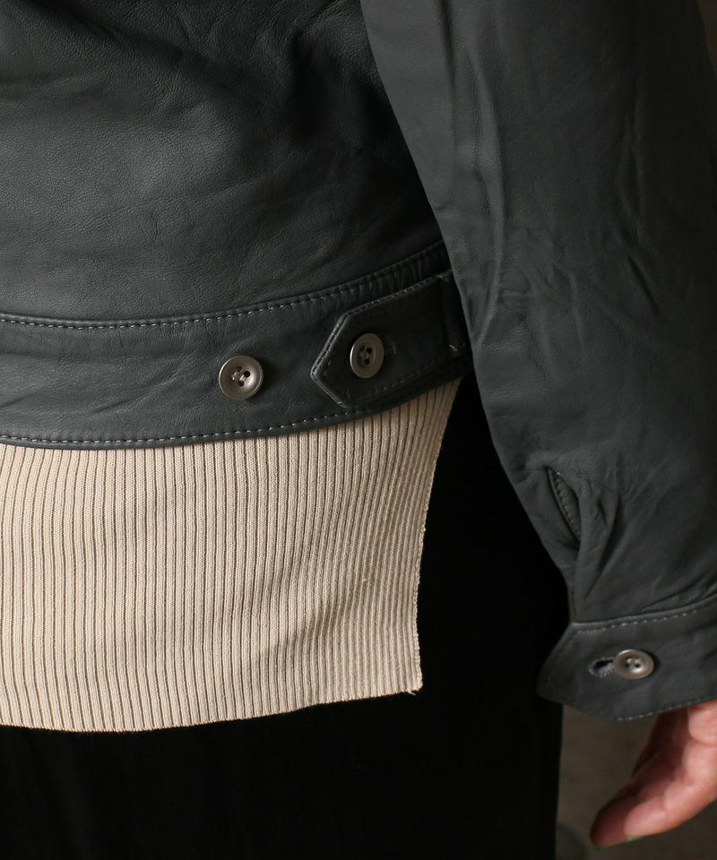 SHEEP LEATHER ZIPブルゾン（nitca）